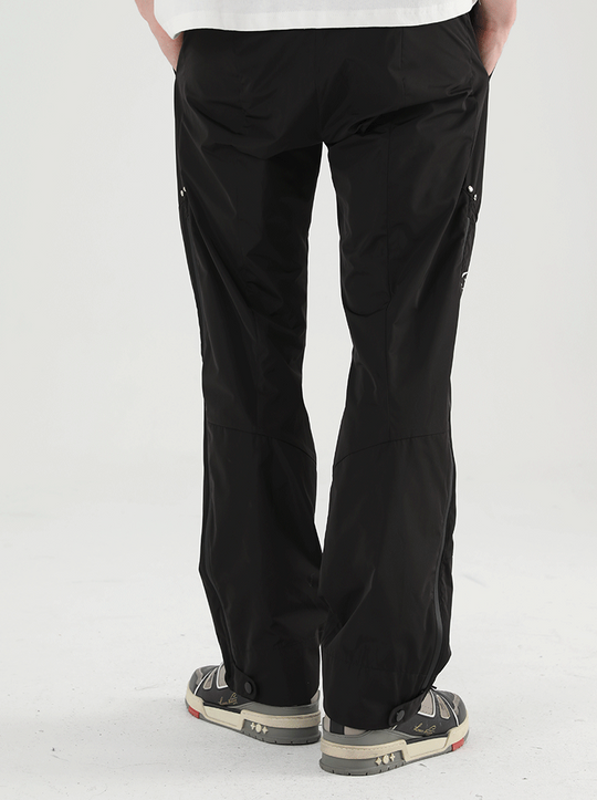 Harsh and Cruel Nylon Logo Flared Trousers