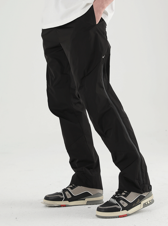 Harsh and Cruel Nylon Logo Flared Trousers