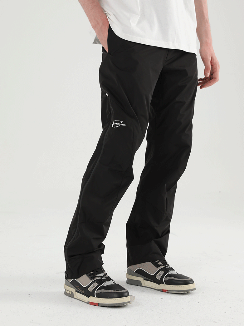 Harsh and Cruel Nylon Logo Flared Trousers