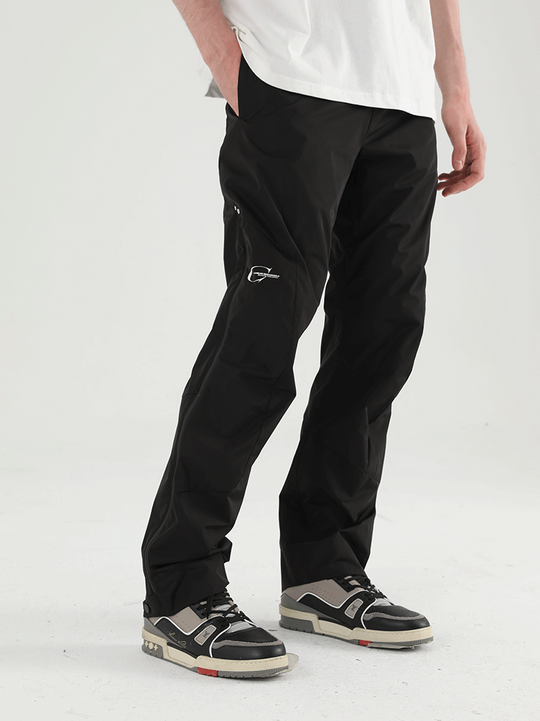 Harsh and Cruel Nylon Logo Flared Trousers