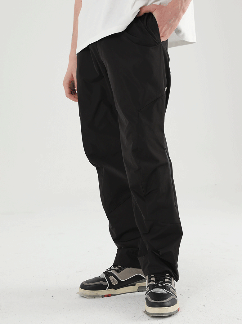 Harsh and Cruel Nylon Logo Flared Trousers