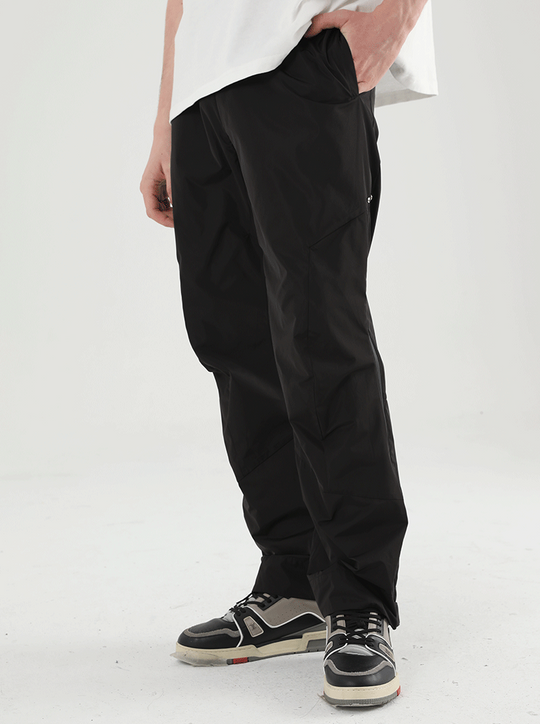 Harsh and Cruel Nylon Logo Flared Trousers
