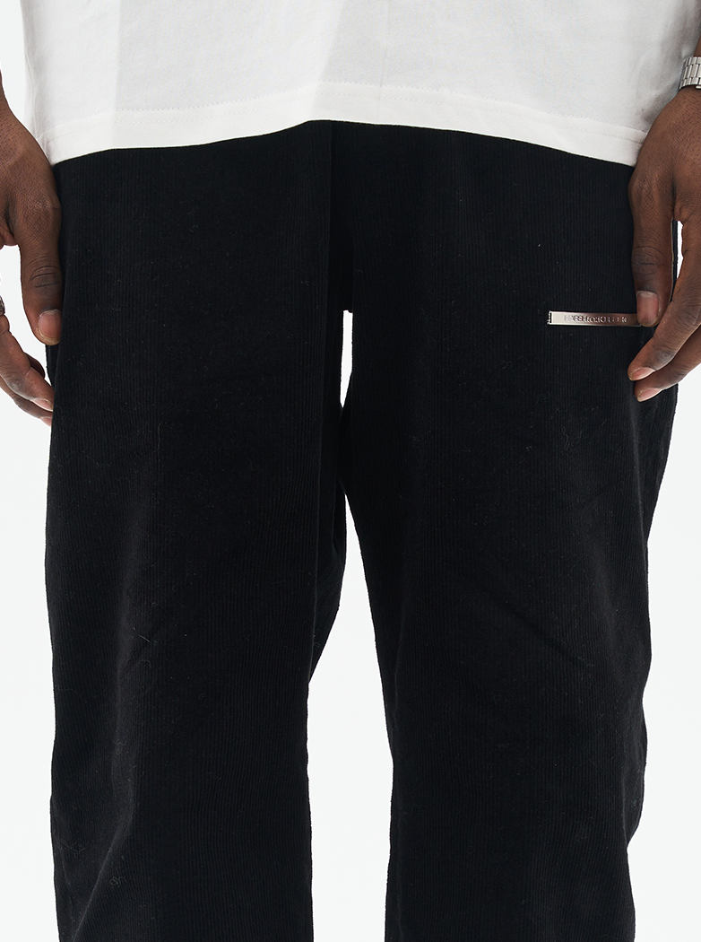 Harsh and Cruel Micro Flared Zipper Corduroy Trousers