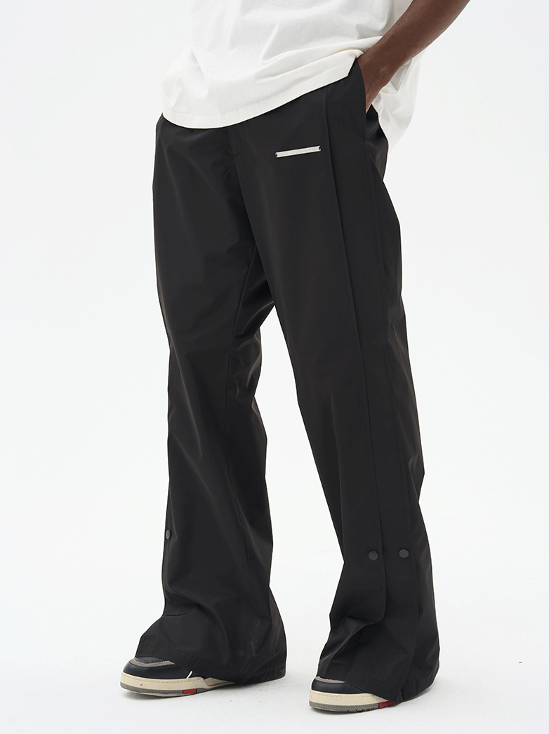 Harsh and Cruel Wide Leg Buttons Flared Trousers