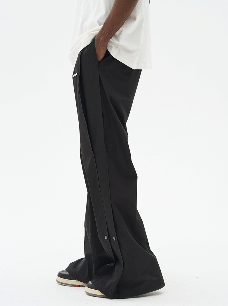 Harsh and Cruel Wide Leg Buttons Flared Trousers