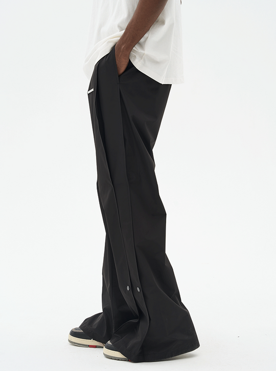 Harsh and Cruel Wide Leg Buttons Flared Trousers