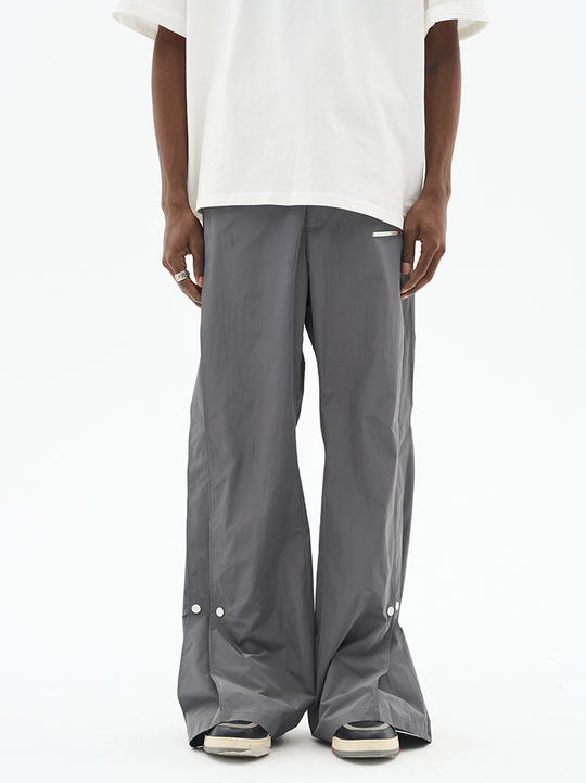 Harsh and Cruel Wide Leg Buttons Flared Trousers