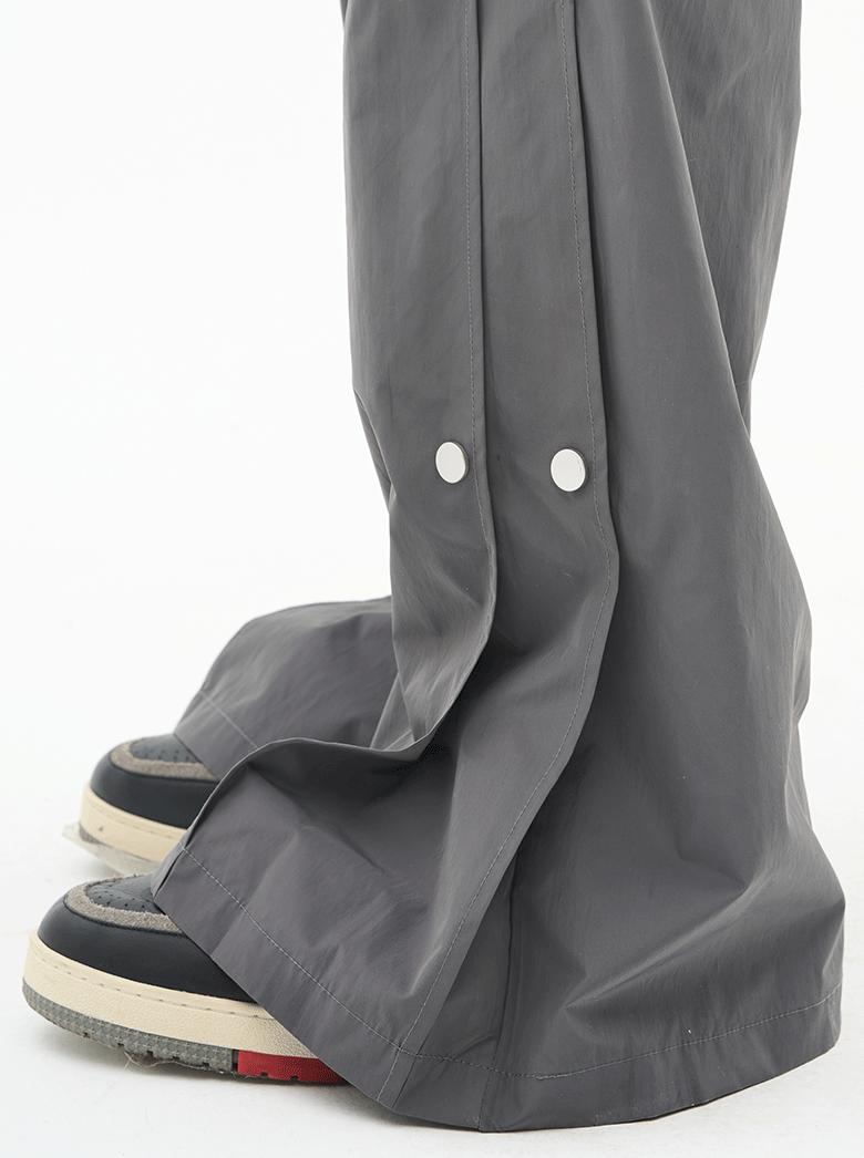 Harsh and Cruel Wide Leg Buttons Flared Trousers