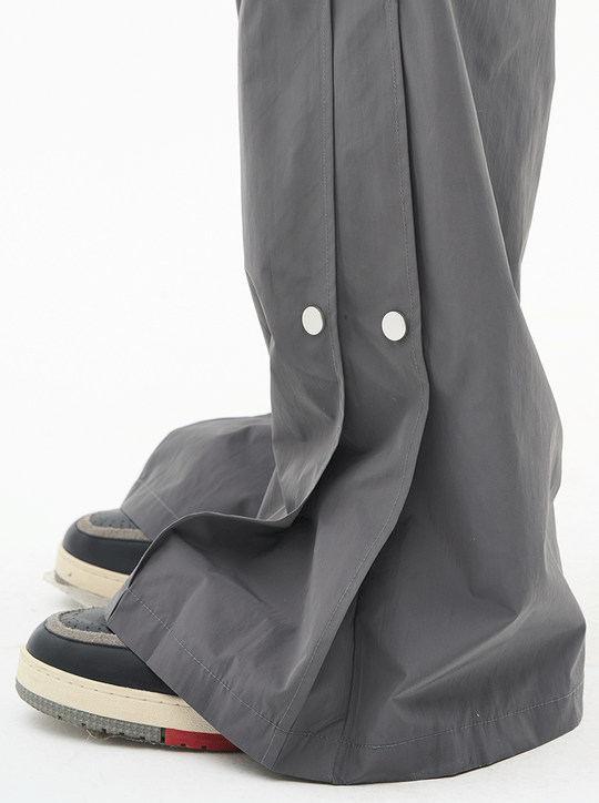 Harsh and Cruel Wide Leg Buttons Flared Trousers