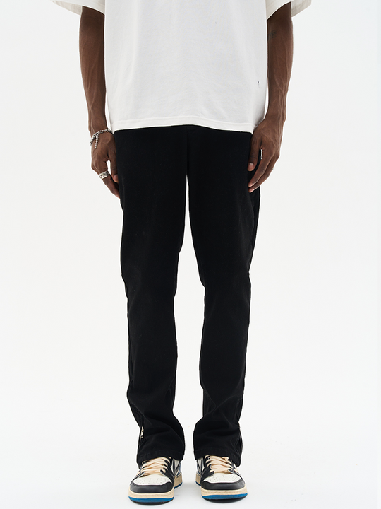 Harsh and Cruel Casual Zipper Flared Denim