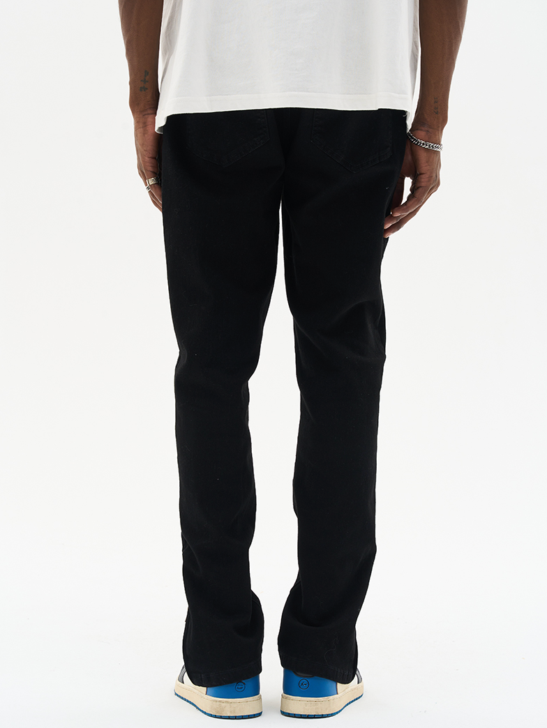 Harsh and Cruel Casual Zipper Flared Denim