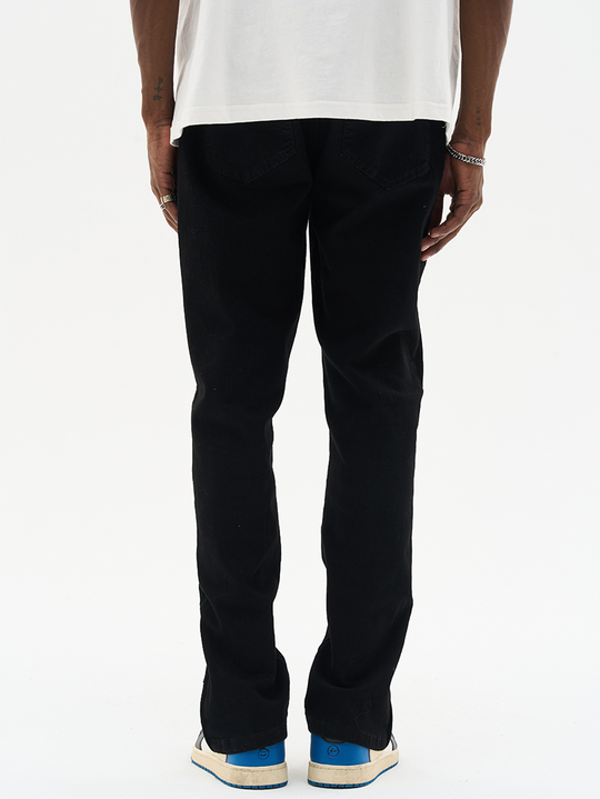 Harsh and Cruel Casual Zipper Flared Denim