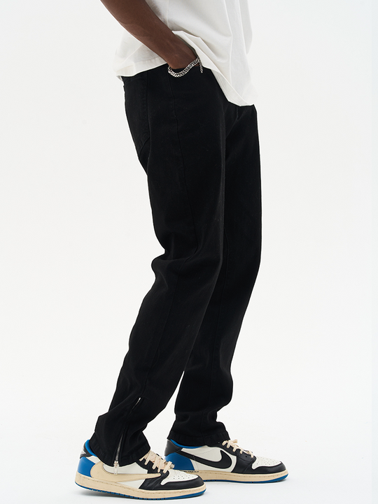 Harsh and Cruel Casual Zipper Flared Denim