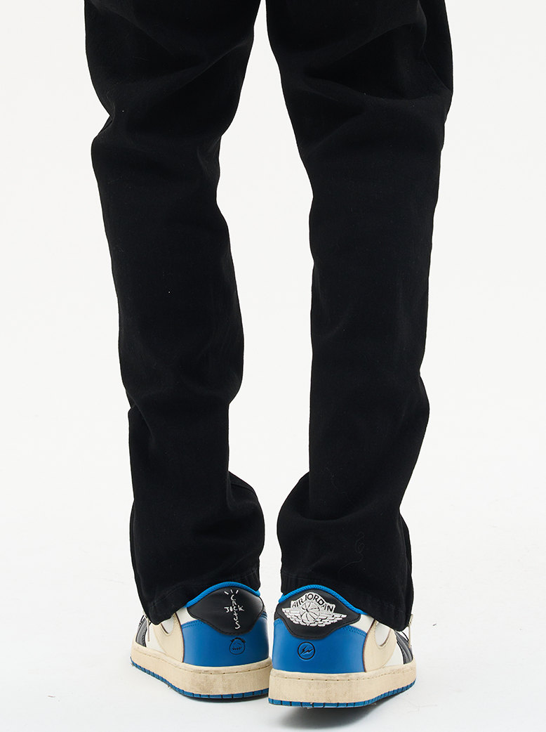 Harsh and Cruel Casual Zipper Flared Denim