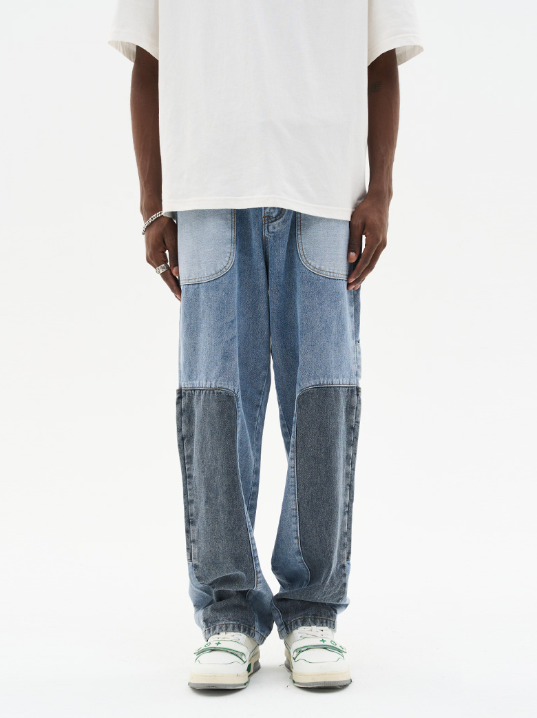 Harsh and Cruel Straight Paneled Denim