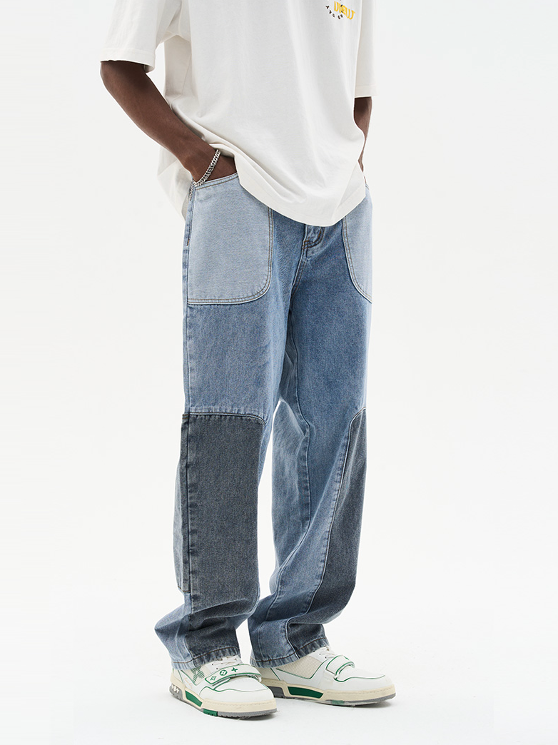 Harsh and Cruel Straight Paneled Denim