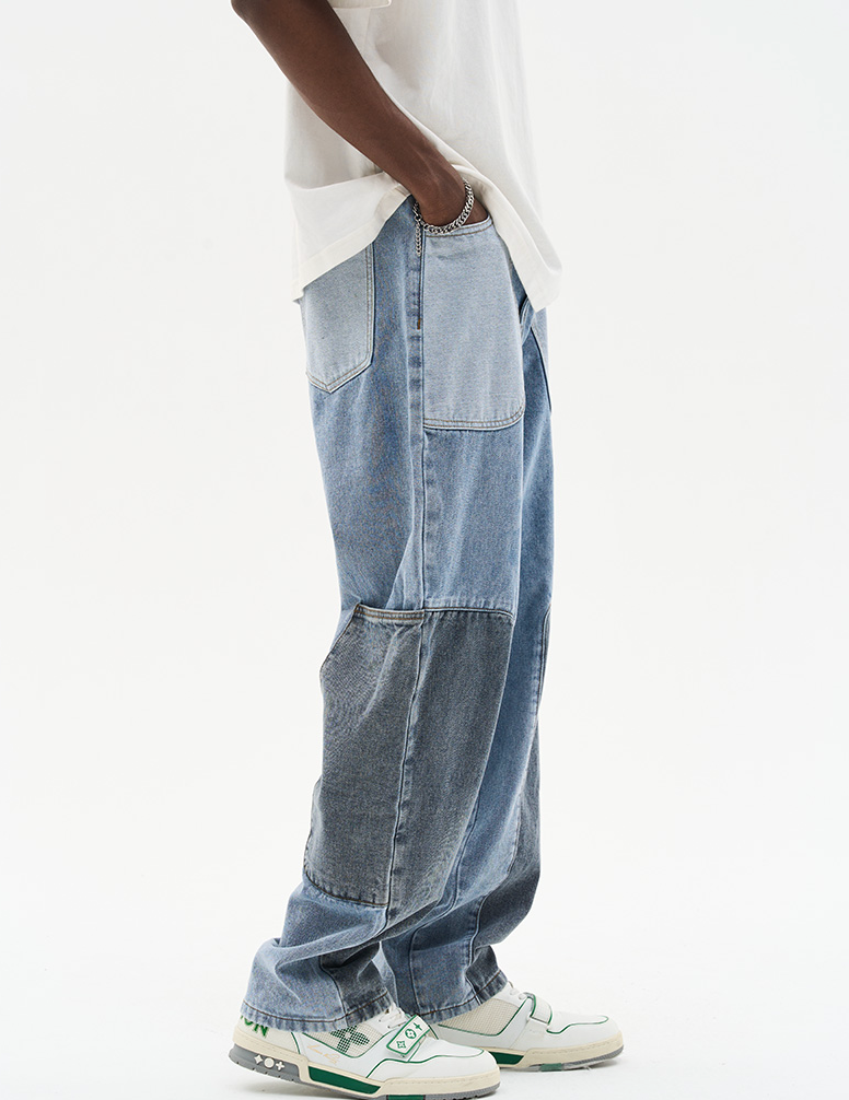 Harsh and Cruel Straight Paneled Denim