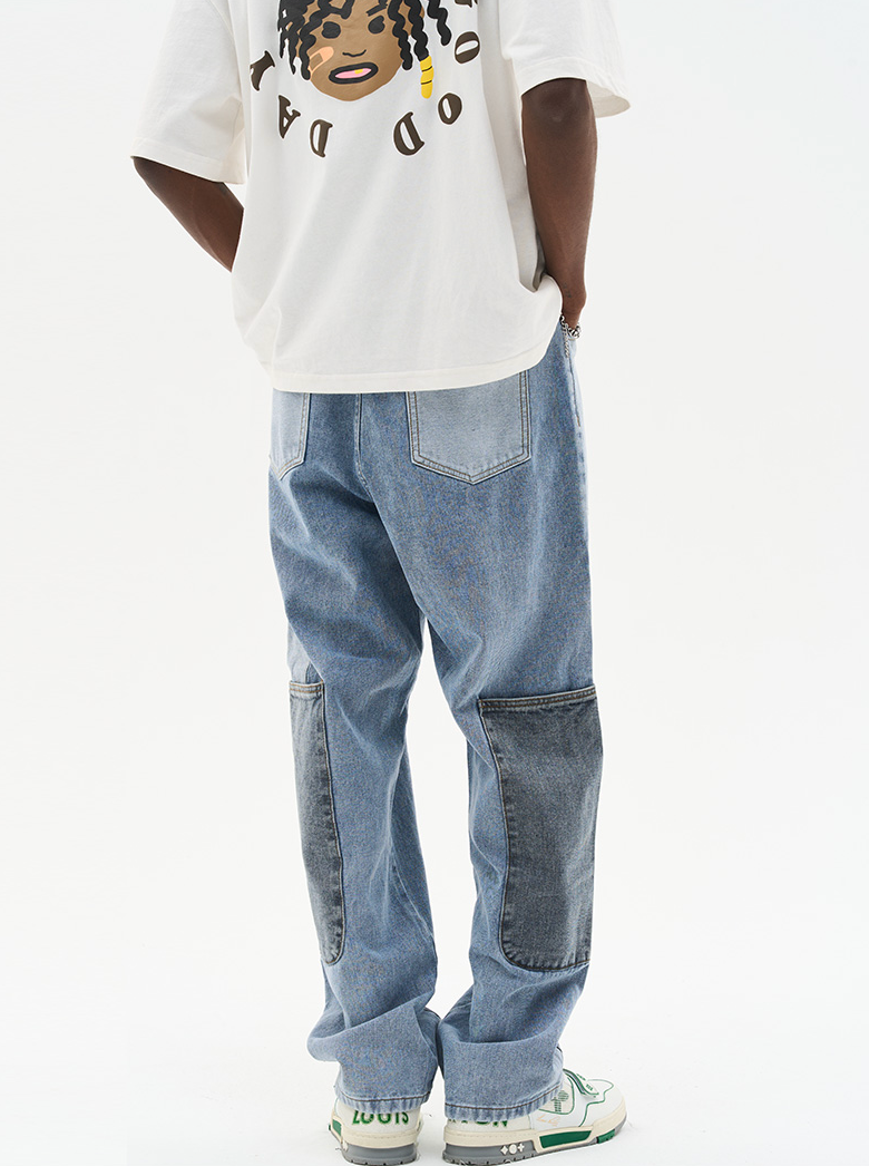 Harsh and Cruel Straight Paneled Denim