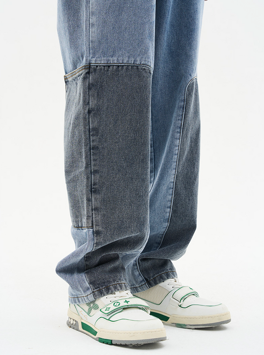 Harsh and Cruel Straight Paneled Denim