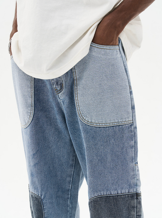 Harsh and Cruel Straight Paneled Denim
