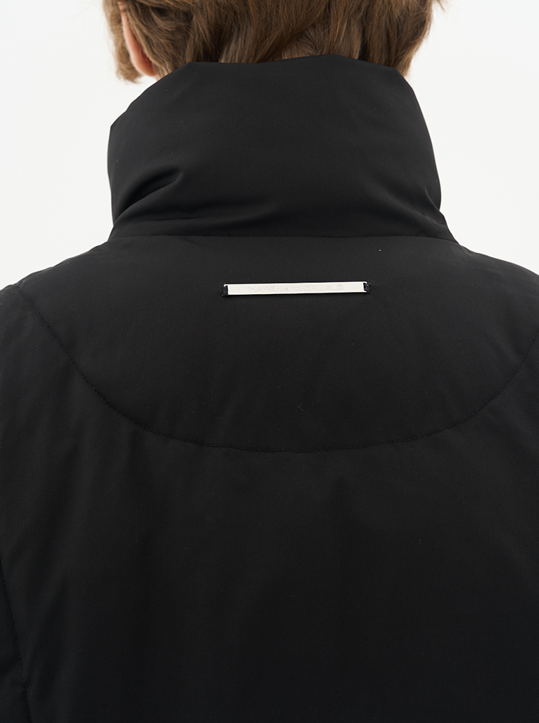 Harsh and Cruel Asymmetrical Zipper Stitched Padded Jacket