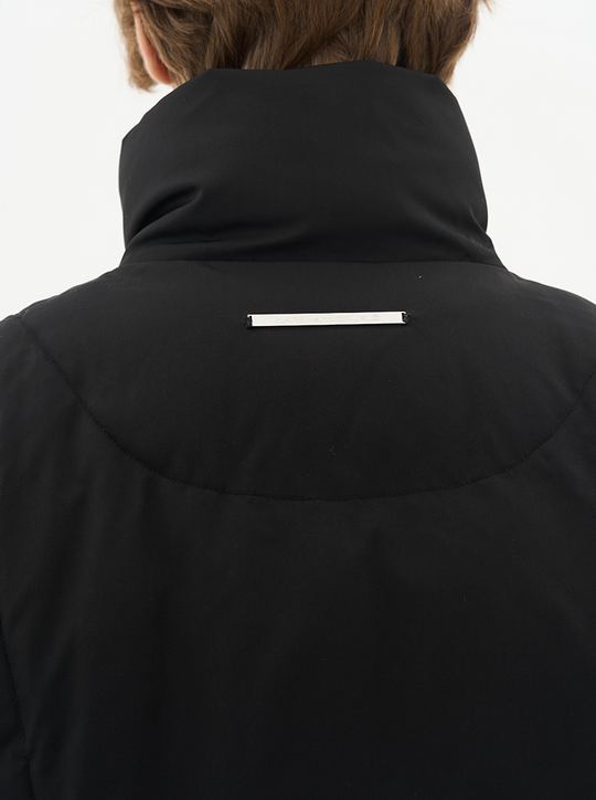 Harsh and Cruel Asymmetrical Zipper Stitched Padded Jacket