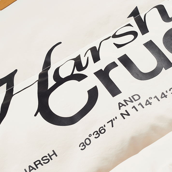 Harsh and Cruel Logo Colorblock Padded Jacket