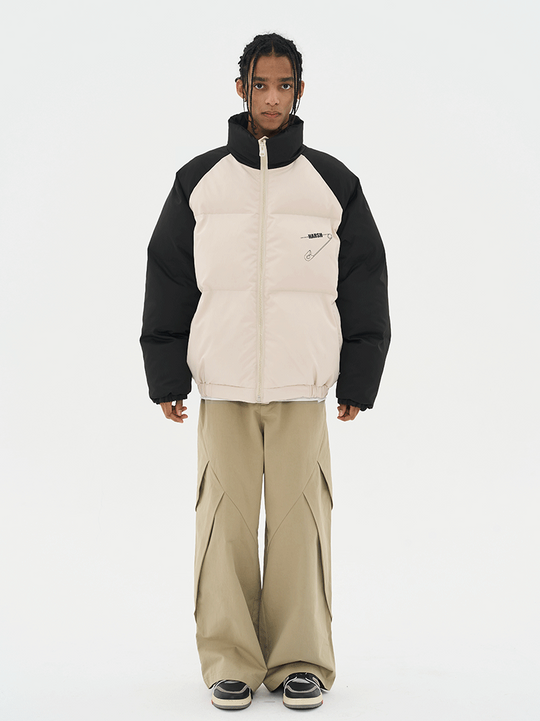 Harsh and Cruel Logo Colorblock Padded Jacket