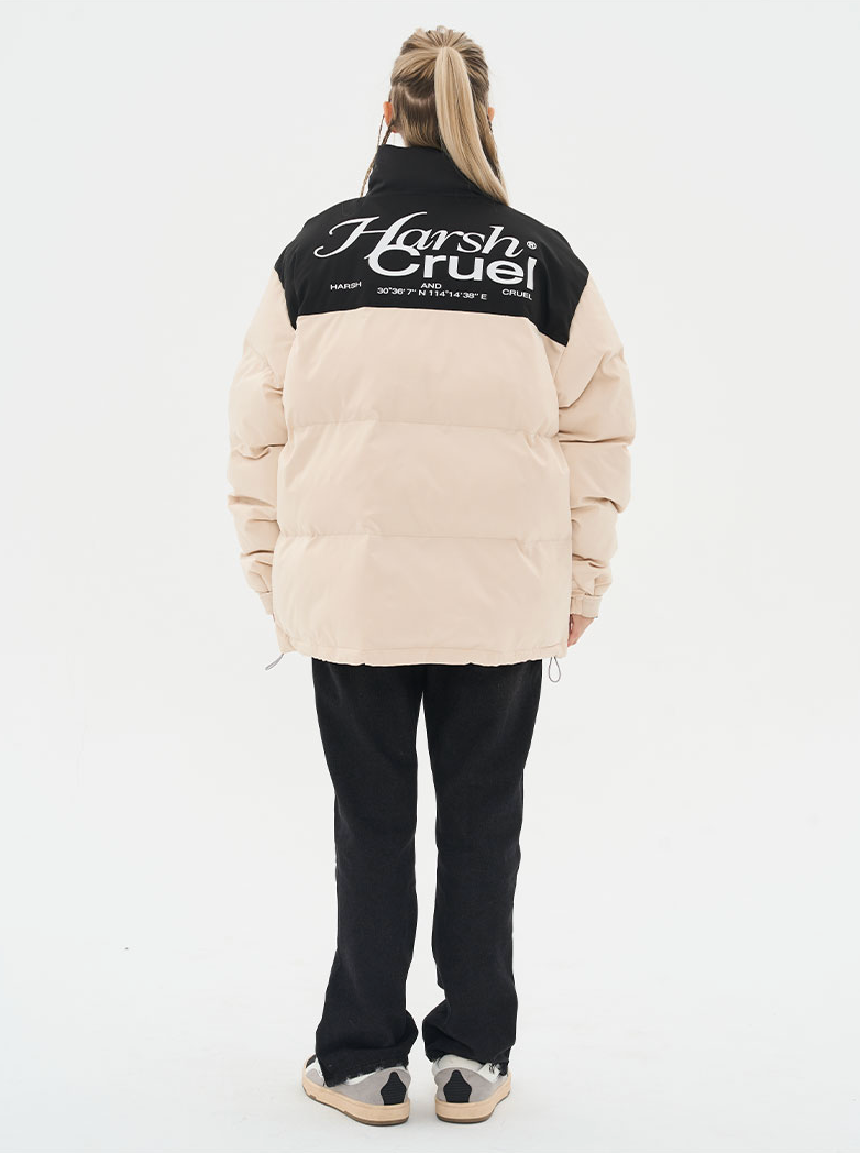 Harsh and Cruel Logo Basic Padded Jacket