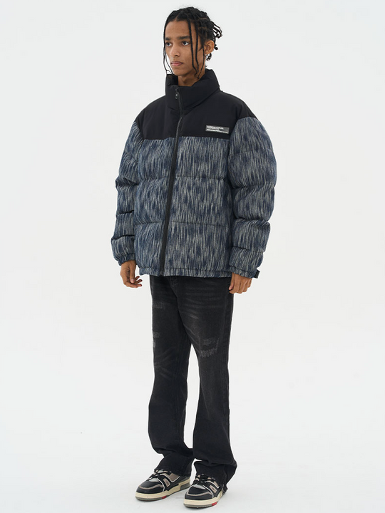 Harsh and Cruel Custom Denim Padded  jacket