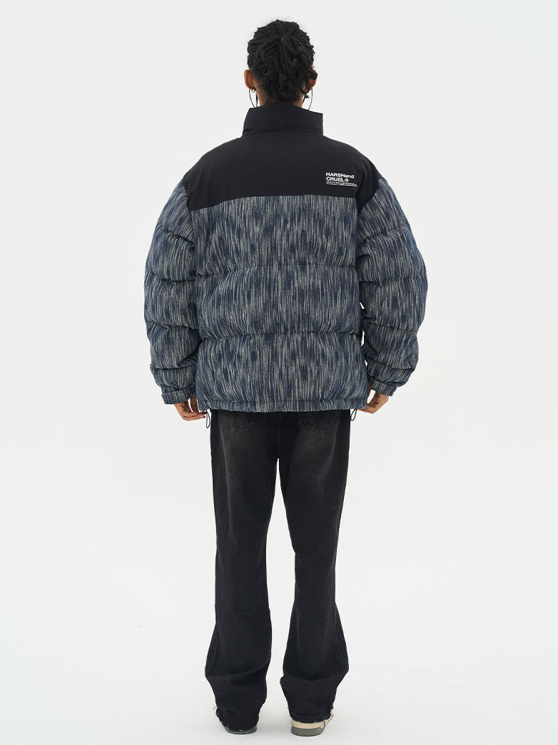 Harsh and Cruel Custom Denim Padded  jacket