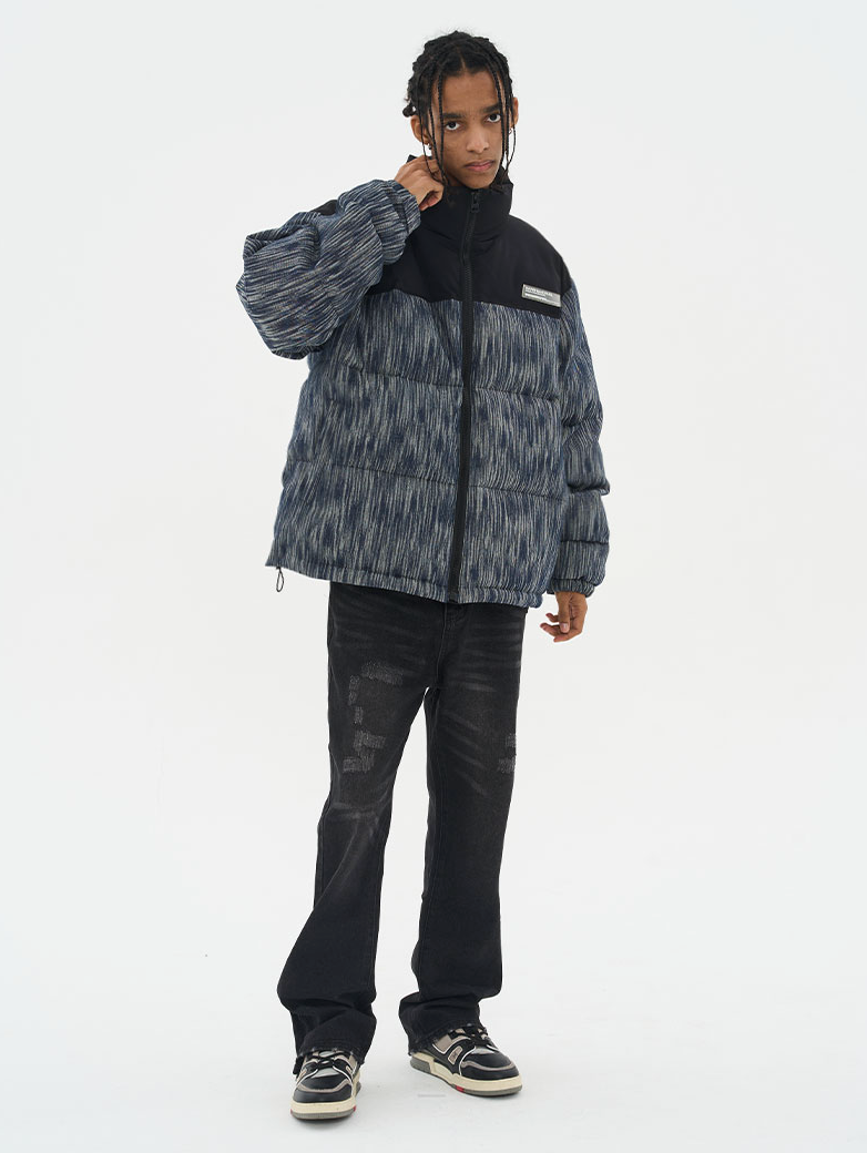 Harsh and Cruel Custom Denim Padded  jacket