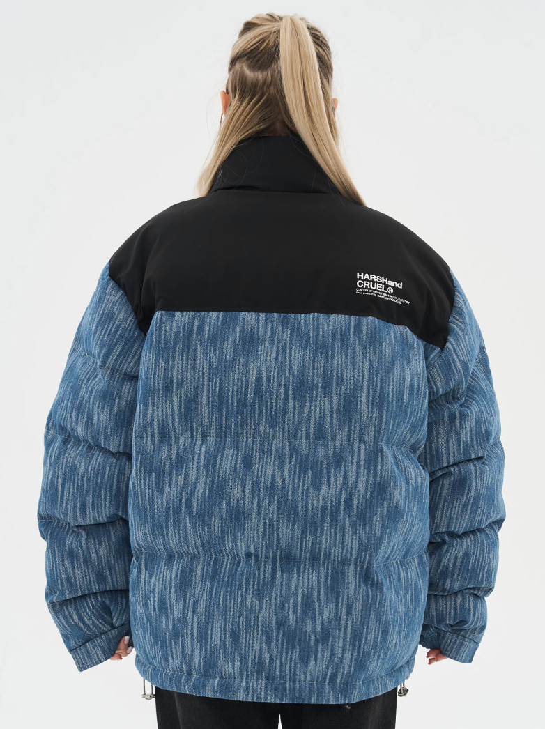 Harsh and Cruel Custom Denim Padded  jacket