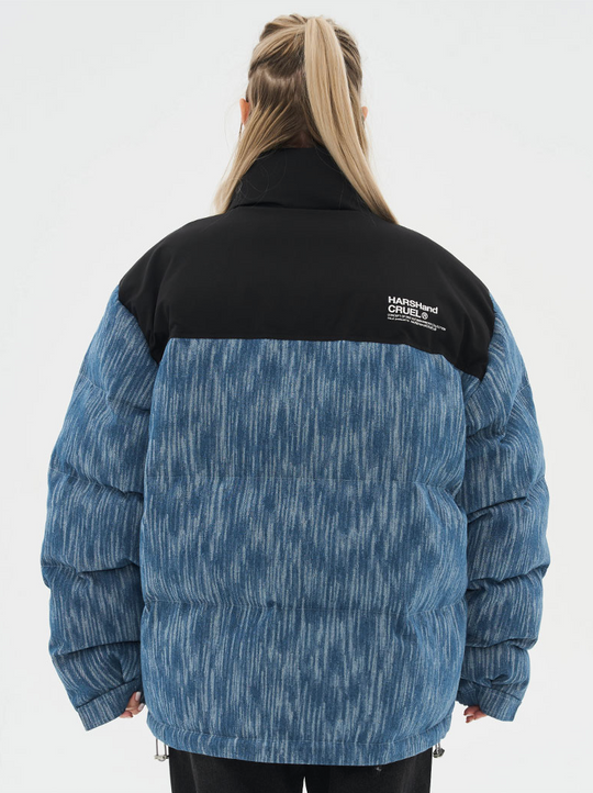 Harsh and Cruel Custom Denim Padded  jacket