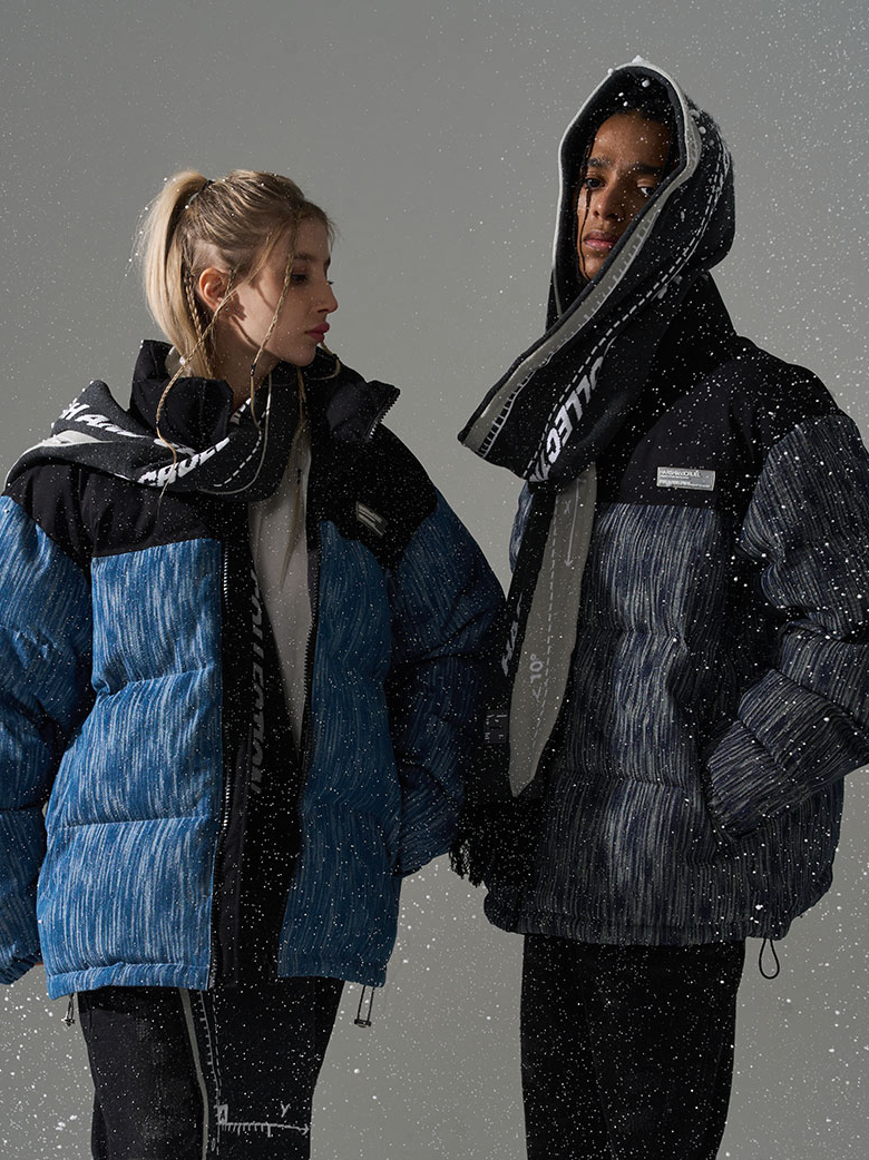 Harsh and Cruel Custom Denim Padded  jacket