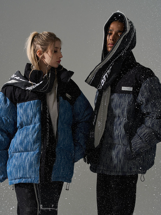 Harsh and Cruel Custom Denim Padded  jacket