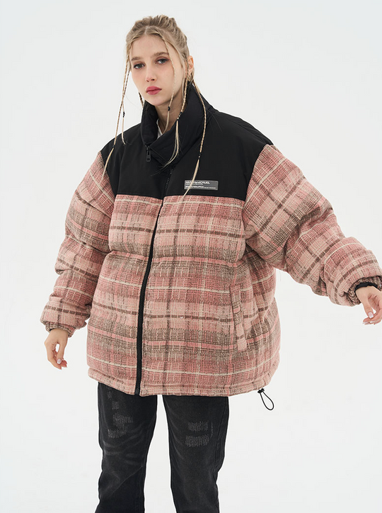 Harsh and Cruel Plaid Padded Jacket