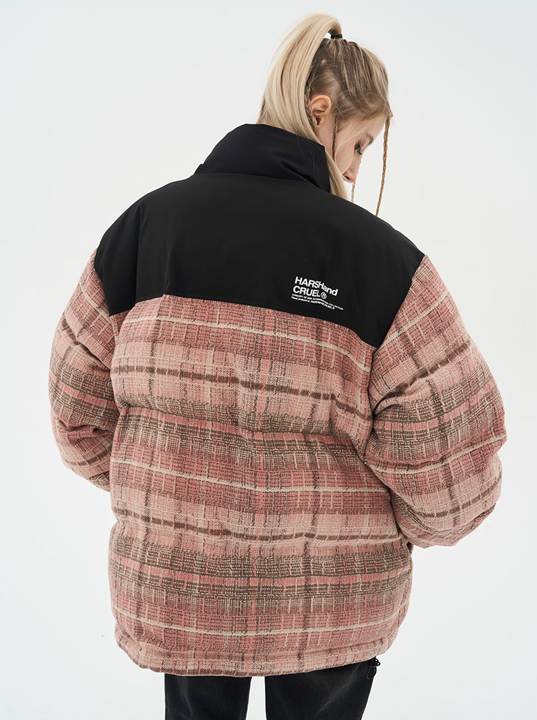 Harsh and Cruel Plaid Padded Jacket
