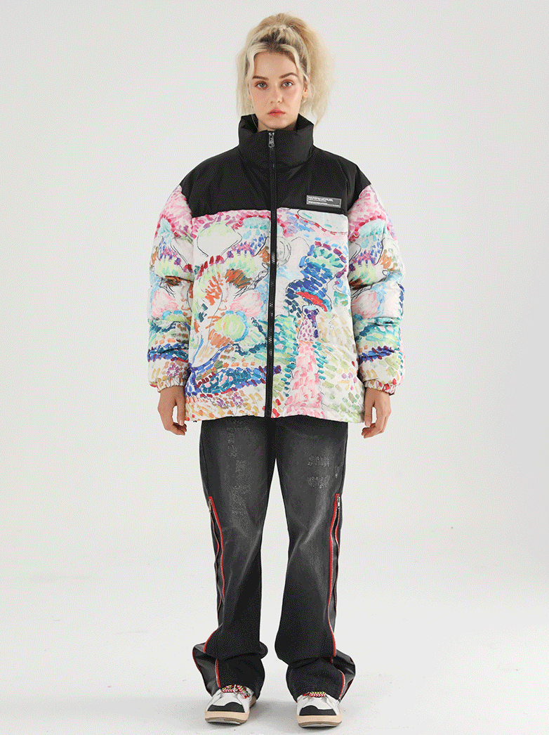 Harsh and Cruel Handpainted Divisionism Jacket