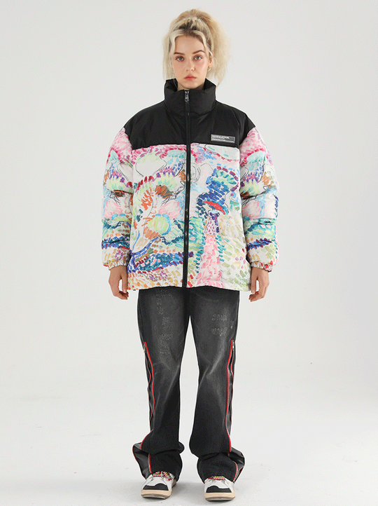 Harsh and Cruel Handpainted Divisionism Jacket