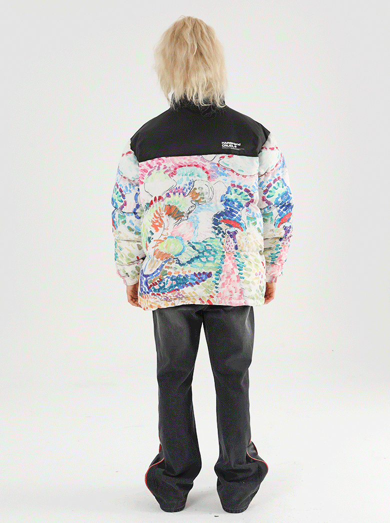 Harsh and Cruel Handpainted Divisionism Jacket