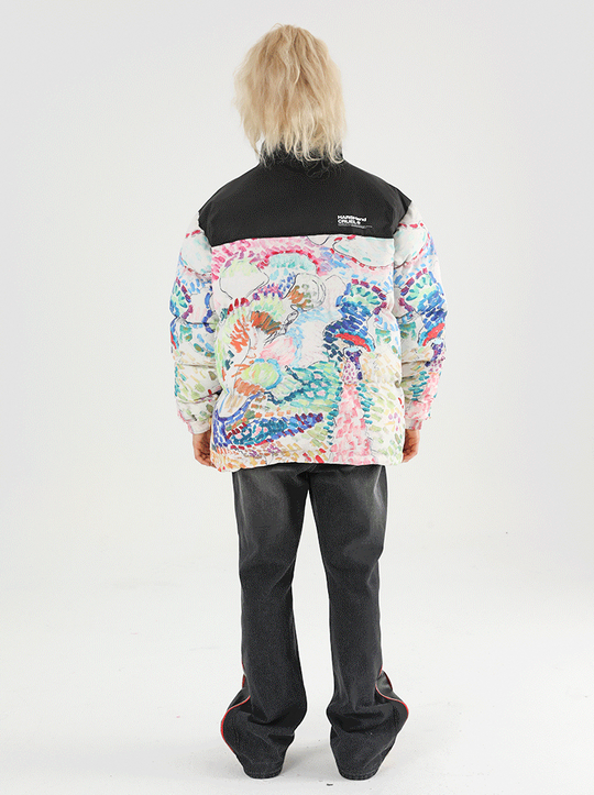Harsh and Cruel Handpainted Divisionism Jacket