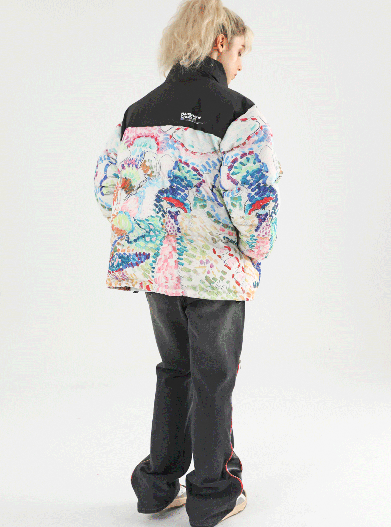 Harsh and Cruel Handpainted Divisionism Jacket