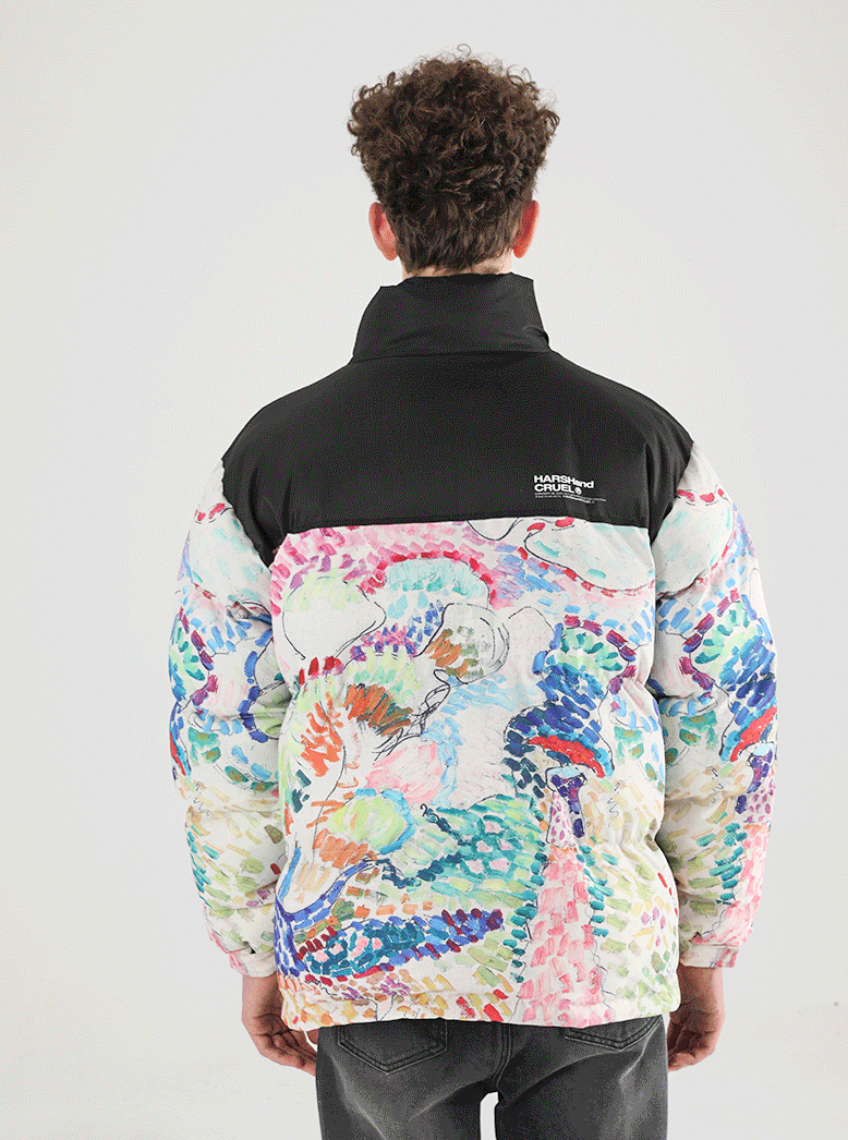 Harsh and Cruel Handpainted Divisionism Jacket