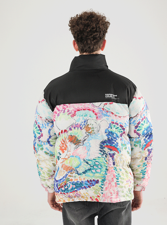 Harsh and Cruel Handpainted Divisionism Jacket