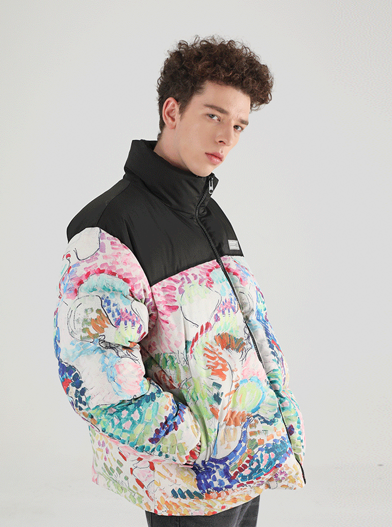 Harsh and Cruel Handpainted Divisionism Jacket