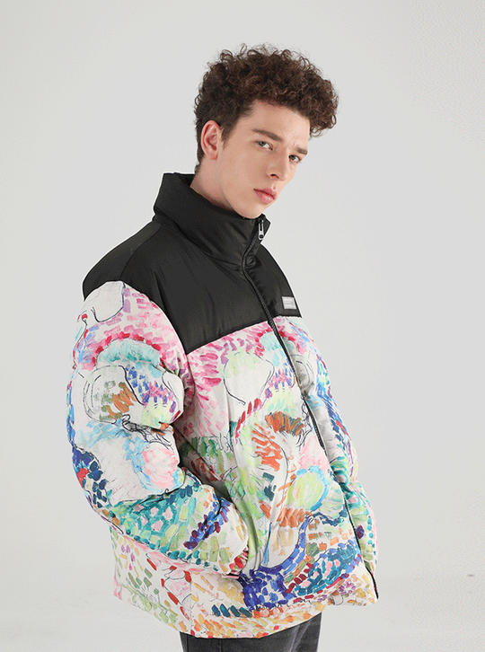 Harsh and Cruel Handpainted Divisionism Jacket