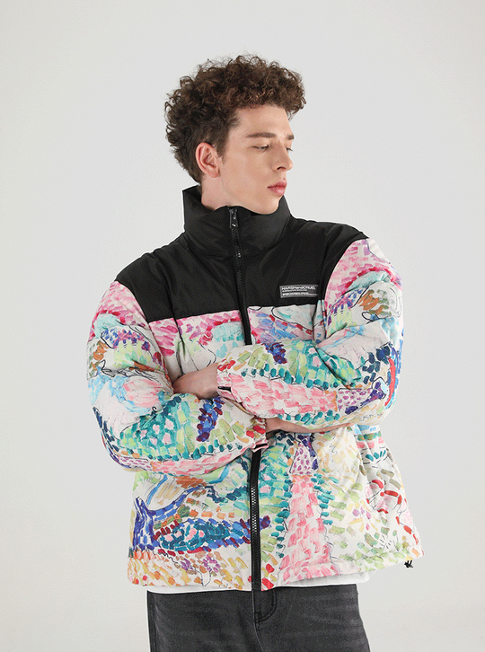 Harsh and Cruel Handpainted Divisionism Jacket