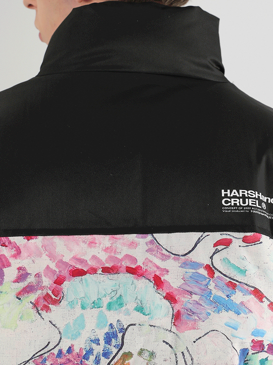 Harsh and Cruel Handpainted Divisionism Jacket