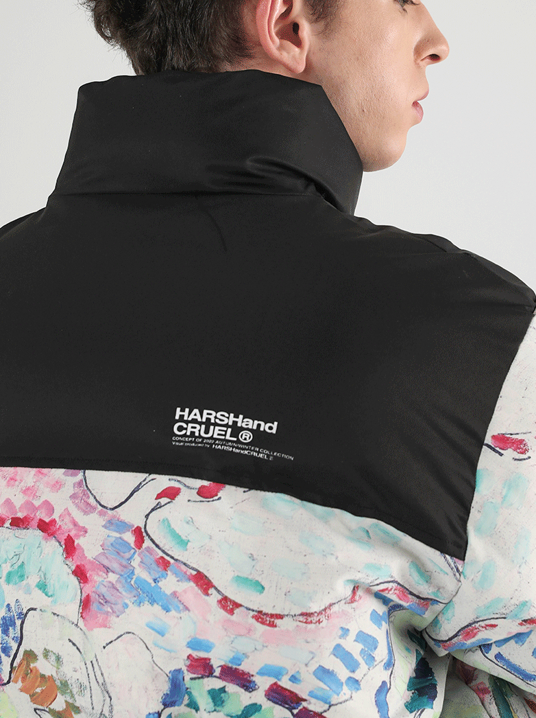 Harsh and Cruel Handpainted Divisionism Jacket